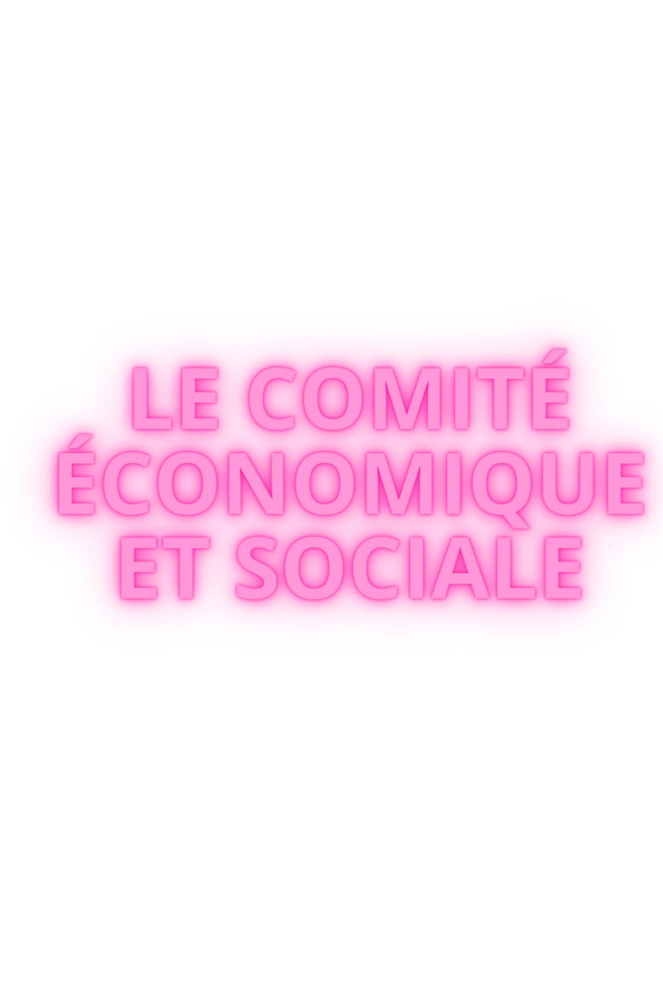 Le comité économique et social